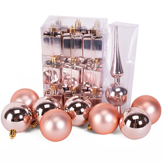 KARÁCSONYI GÖMB MIX 311437 rózsaszín