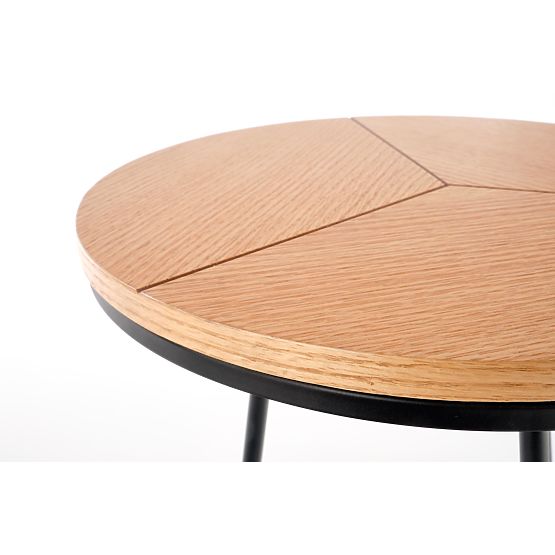 KARIDA-S konferencia asztal természetes tölgy/fekete (1p=1db)