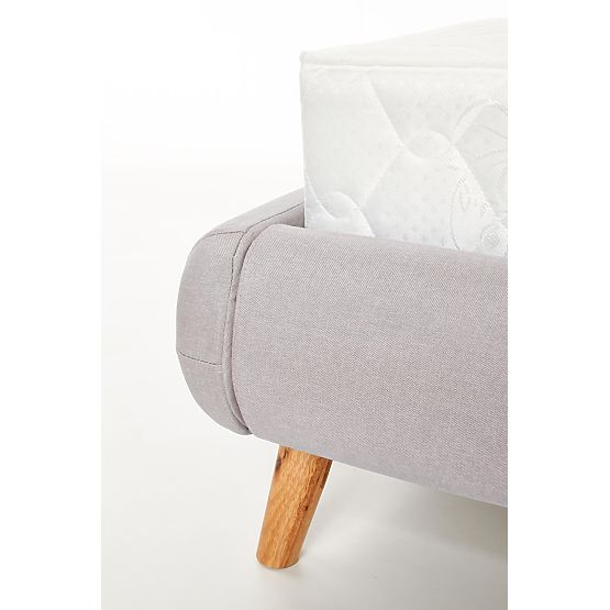 Kárpitozott ágy ELANDA 160X200 cm - világosszürke