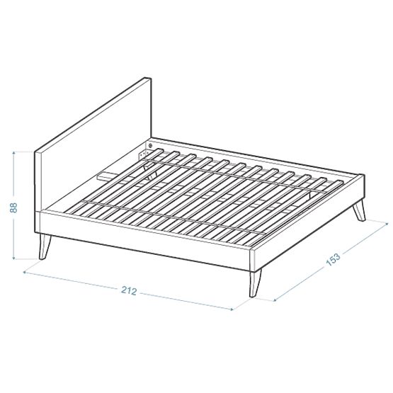 Kárpitozott ágy HEAVEN 140 x 200 cm - Zöld