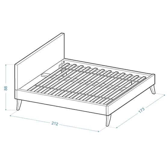 Kárpitozott ágy HEAVEN 160 x 200 cm - Szürke