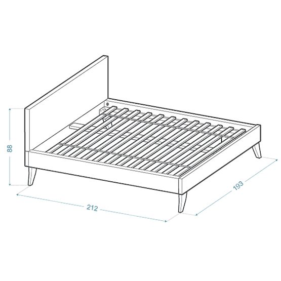 Kárpitozott ágy HEAVEN 180 x 200 cm - Krém