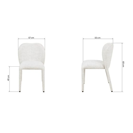 Kárpitozott Asan szék, bézs-szürke