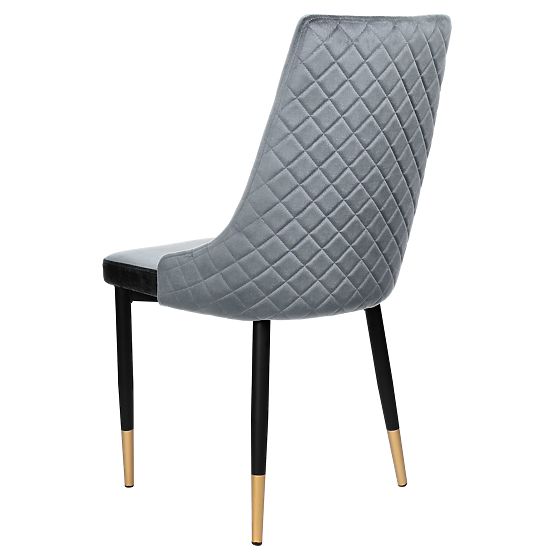 Kárpitozott bársony szék Vermont Velvet grafit