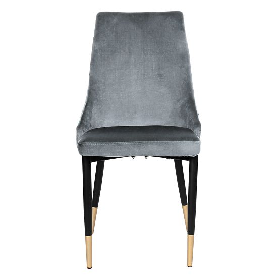 Kárpitozott bársony szék Vermont Velvet grafit