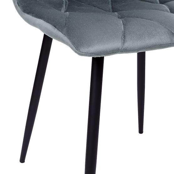 Kárpitozott bársonyszék Madison Velvet grafit