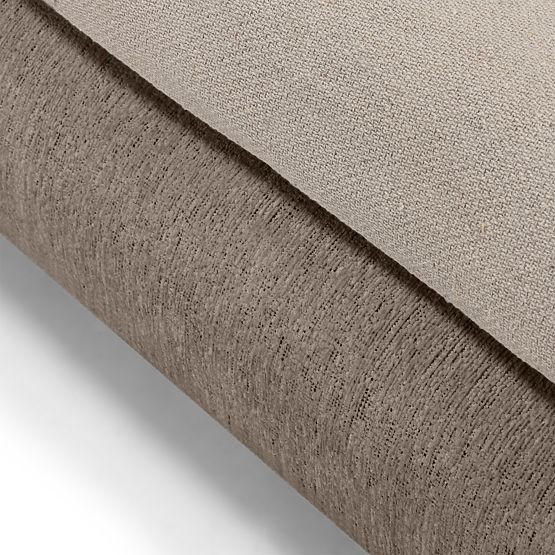 Kárpitozott Bowee ágy 160x200 cm, rácsos, szürke, gömb lábakkal