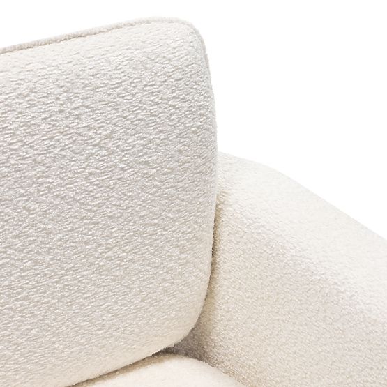 Kárpitozott Campat szék fehér, lekerekített