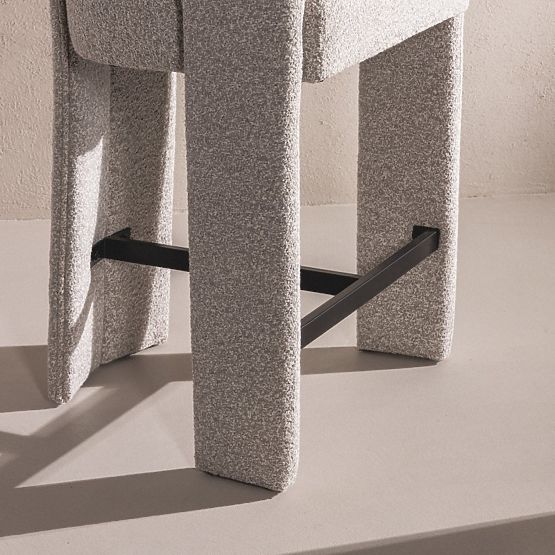 Kárpitozott Castelo bárszék szürke-bézs