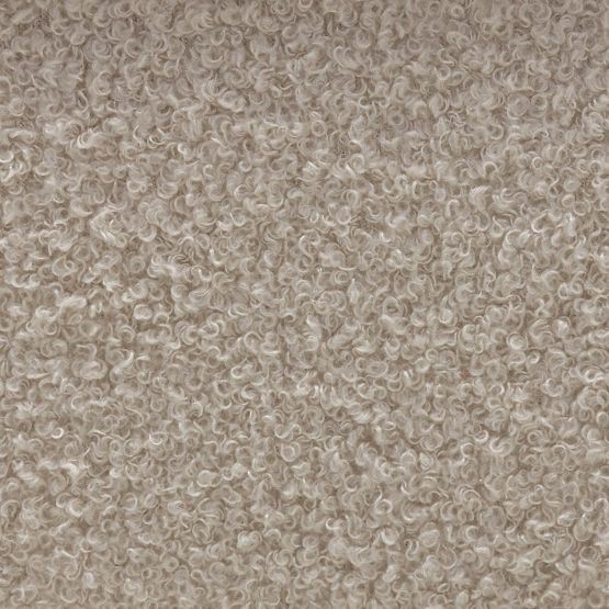 Kárpitozott Loppo pad világos bézs, boucle, Wisconsin dió