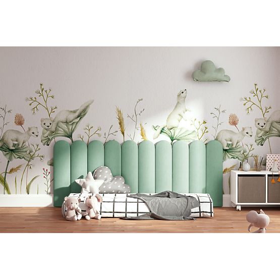 Kárpitozott panel Ív - mentazöld