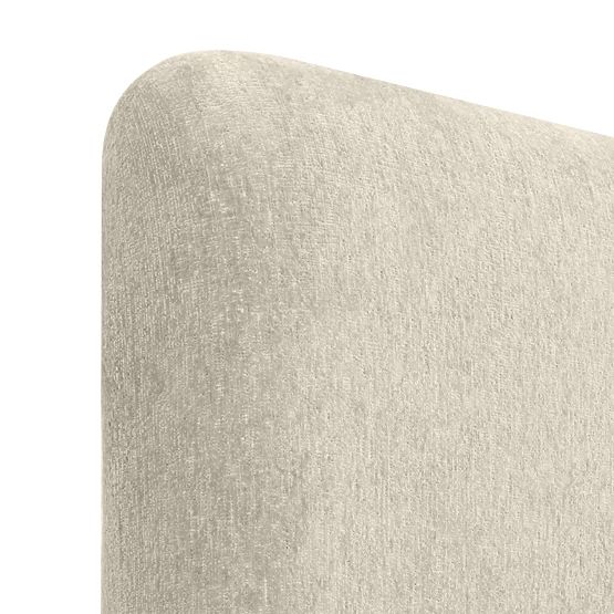 Kárpitozott Rolly ágy 160x200 cm, léccel, lekerekített, világosszürke