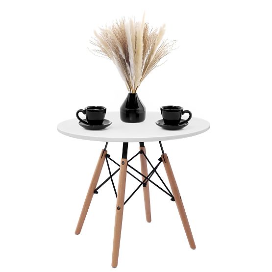 Kerek asztal PARIS DTW 60 cm fehér