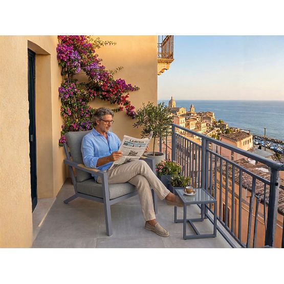 Kerti alumínium szék MISTERIOSO kényelmes ülés