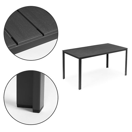 Kerti asztal 6 személyre Polywood terasz bútor