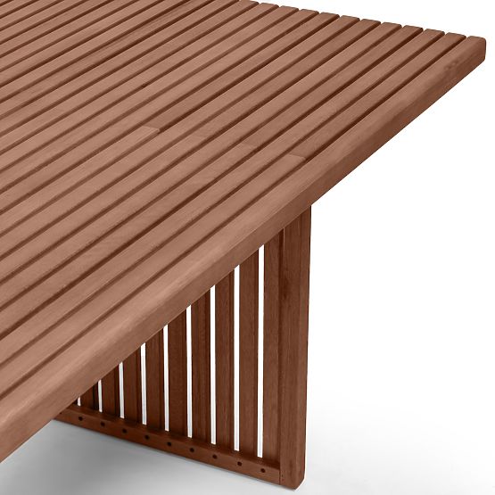 Kerti asztal Familis ll, 240 cm, FSC eukaliptusz fa, sötétbarna