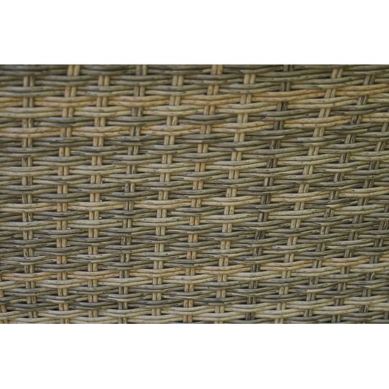 Kerti bútor technorattanból (nagy 3 személyes kanapé + 2 fotel + asztal) LARGO Szürke keverék