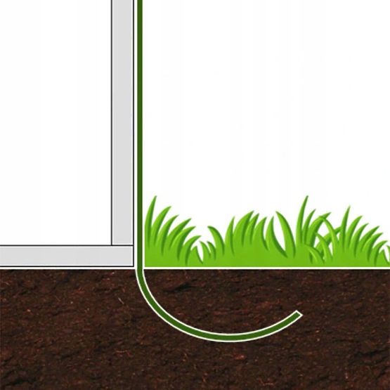 Kerti fóliasátor alagút 3x2x2 m többcélú fém keret fehér fólia 2 bejárat