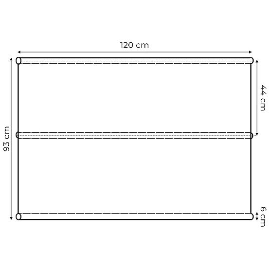 Kerti hinta ülőpárna 120 x 93 cm szürke ModernHome