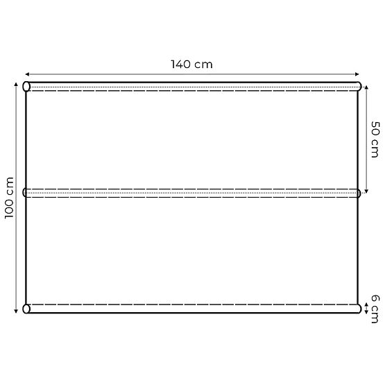 Kerti hintapárna 140 x 100 cm szürke ModernHome
