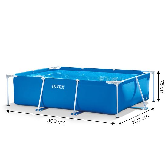 Kerti medence keretes téglalap alakú 3x2m Intex
