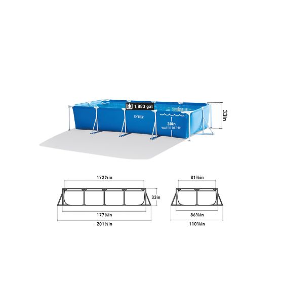 Kerti medence kerettel 450x220x84 7127L INTEX 28273