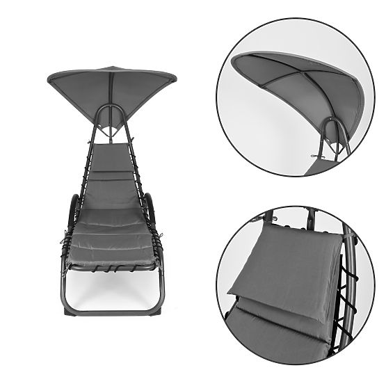 Kerti nyugágy nagy ovális tetővel ModernHome