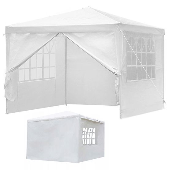 Kerti pavilon sátor 3x3 m 4 fal fehér MultiGarden