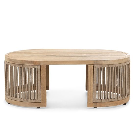 Kerti sarokgarnitúra Vetralla asztallal, fonott, FSC akácfa, teak megjelenés, világos bézs