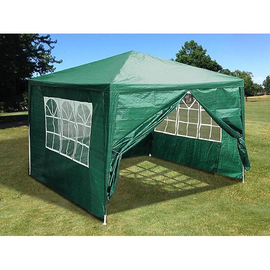 Kerti sátor pavilon 3x3 m 4 fal zöld MultiGarden