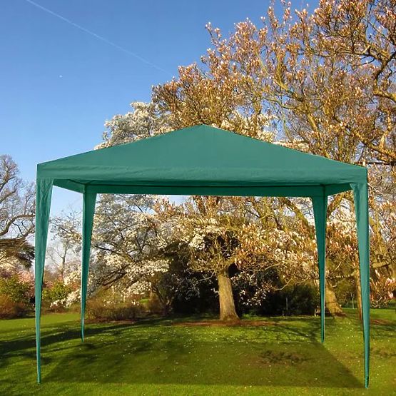 Kerti sátor pavilon 3x3 m 4 fal zöld MultiGarden