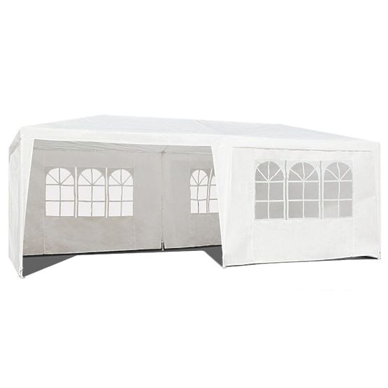 Kerti sátor pavilon 3x6 m 6 fal fehér MultiGarden