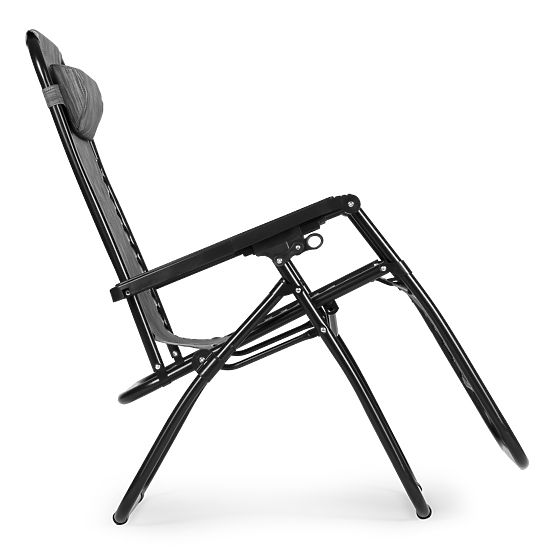 Kerti strand szék állítható háttámlával ZERO GRAVITY ModernHome - szürke