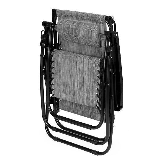 Kerti strand szék állítható háttámlával ZERO GRAVITY ModernHome - szürke