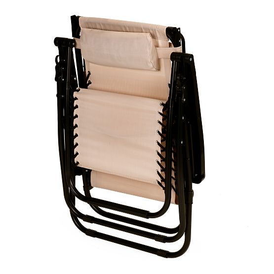 Kerti strandnyugágy állítható háttámlával és mozgatható tetővel Modernhome - bézs
