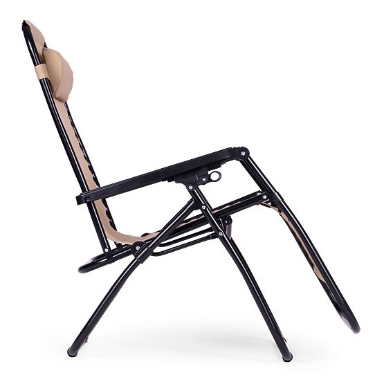 Kerti strandnyugágy állítható háttámlával ZERO GRAVITY ModernHome - bézs