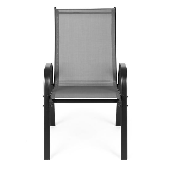 Kerti székek készlete teraszra, erkélyre, szürke