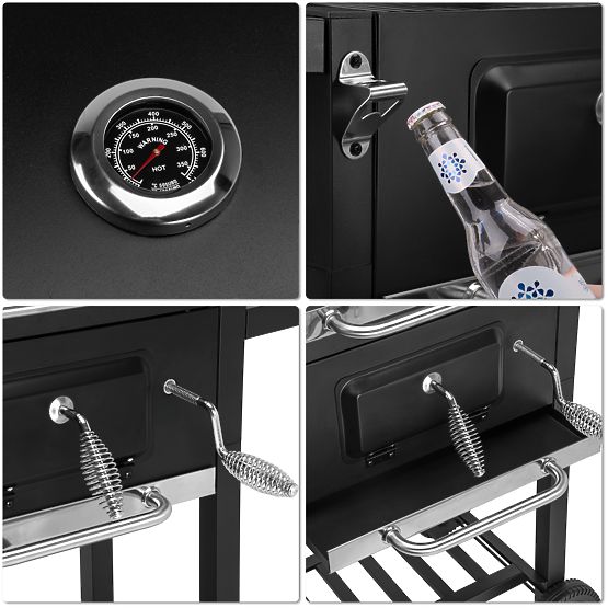 Kerti szén grill CARBON fekete