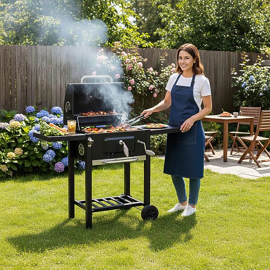 Kerti szén grill CARBON fekete