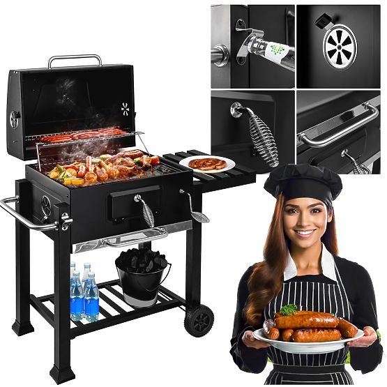 Kerti szén grill fedéllel MEJOR