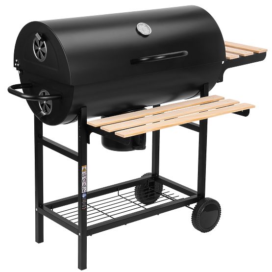 Kerti szögletes grill 2 rács hamutartó BAREL WOOD