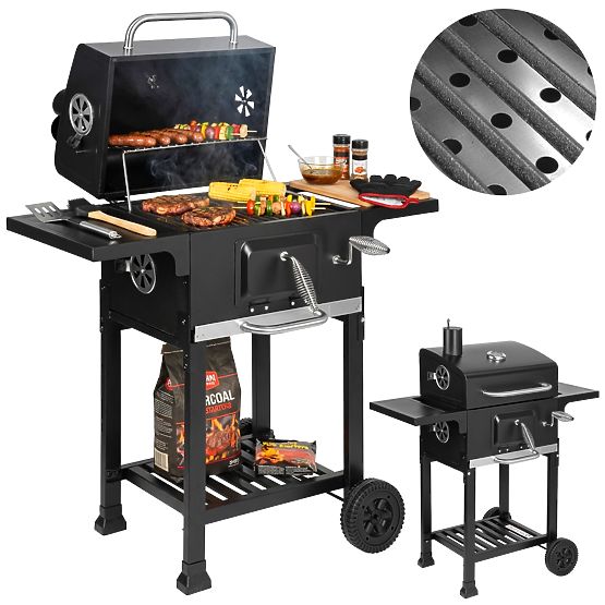 Kerti szögletes grill öntöttvas ráccsal FERRO