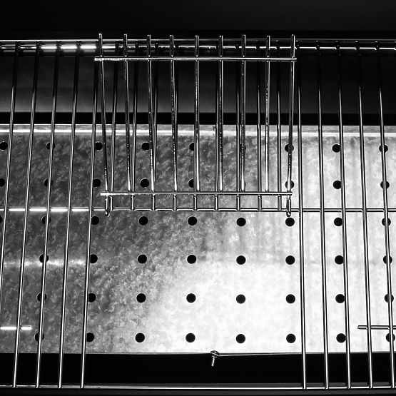 Kerti szögletes grillsütő 2 rács hamutartó BAREL