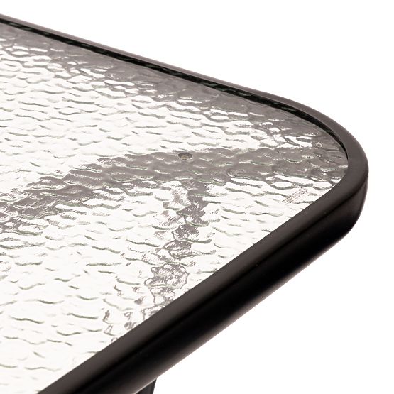 Kerti üvegasztal Wave 140x80cm terasz erkély