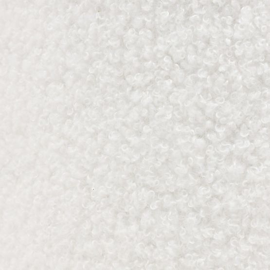 Kétszemélyes Firenze kanapé fehér, boucle, lekerekített formák