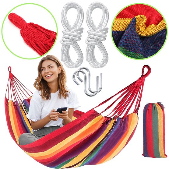 Kétszemélyes függőágy 480143A YELLOW