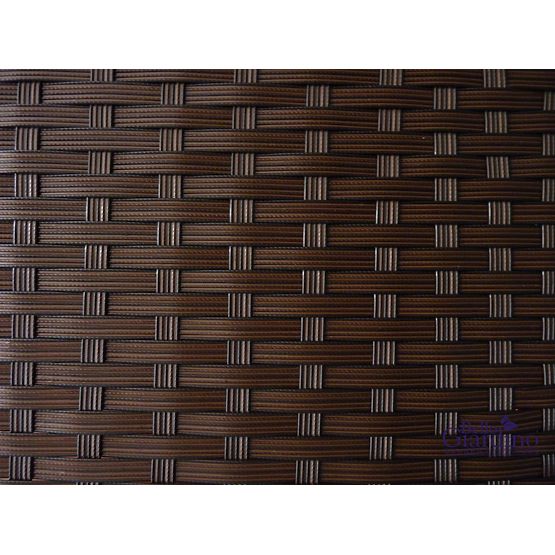 Kétszemélyes kanapé technorattan asztallal TINTO fekete