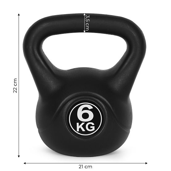 Kettlebell súlyzó 6 kg edzéshez súlygolyó fitness ModernHome