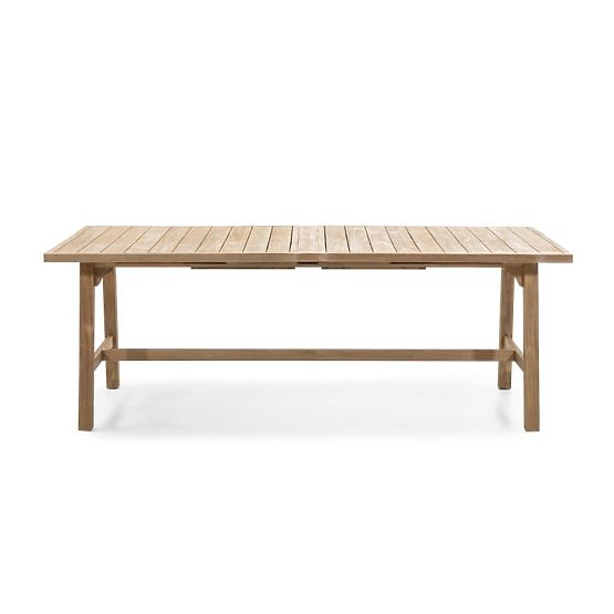 Kihúzható Castello kerti asztal, 200-295 cm, teak megjelenés, FSC akácfa