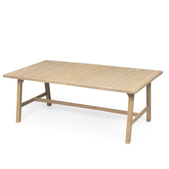Kihúzható Castello kerti asztal, 200-295 cm, teak megjelenés, FSC akácfa